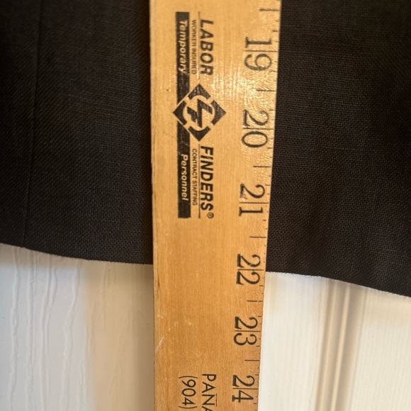 Talbots 100% Irish Linen Open Front Women’s Sz 10 Black Blazer Jacket Vtg - Picture 7 of 7